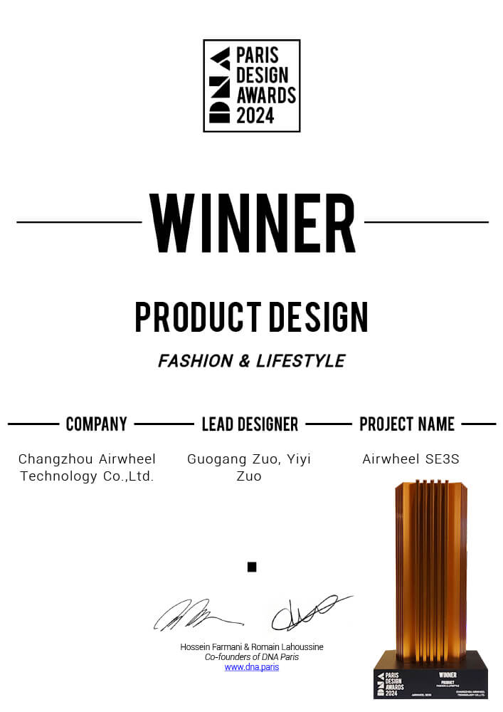 Airwheel-SE3S-Product-design-winner