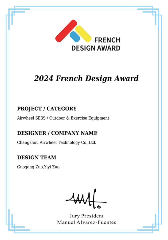 airwheel-SE3MiniT-French-design-awards